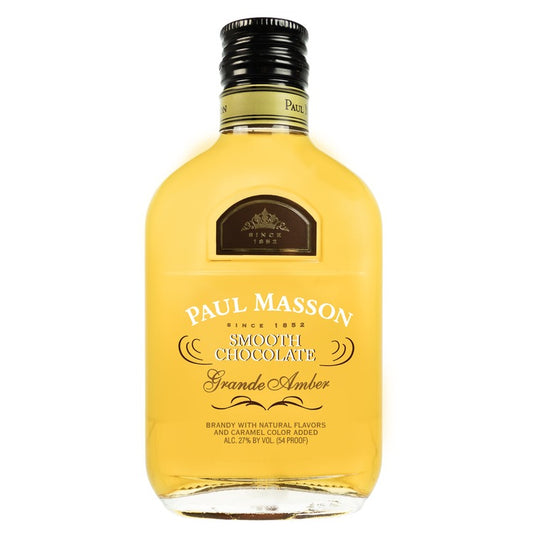 Paul Masson Smooth Chocolate Flavored Brandy Grande Amber 54 - 200ML - Front