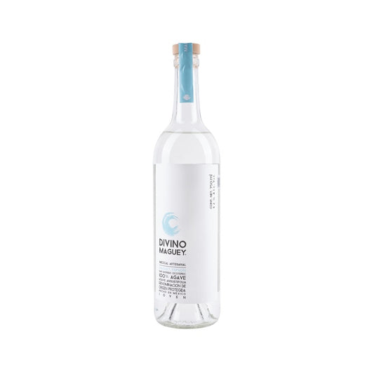 Divino Maguey Mezcal Artesanal Maguey Espadin Joven 84 - 750ML - Front