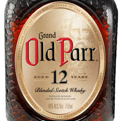 Old Parr Blended Scotch Deluxe 12 Yr 80 - 750ML - Front Label