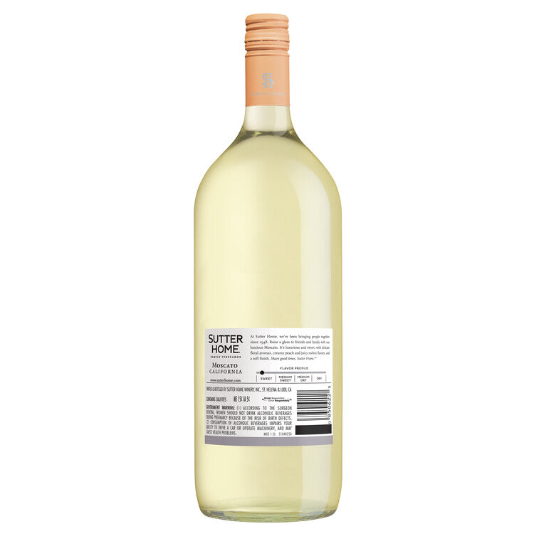 Sutter Home Moscato California - 1.5L - Back