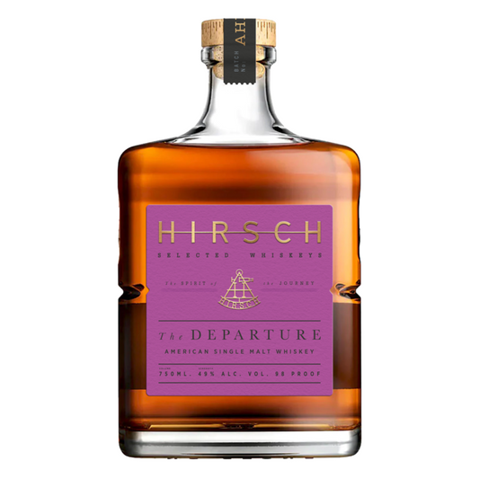 Hirsch Malt Whiskey The Departure 6 Years 8 Months Single Malt 98 - 750ML - Front