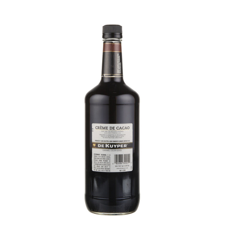 Dekuyper Creme De Cacao Dark 48 - 1.0L - Back