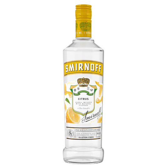 Smirnoff Vodka Citrus Flavored 60 - 750ML - Front