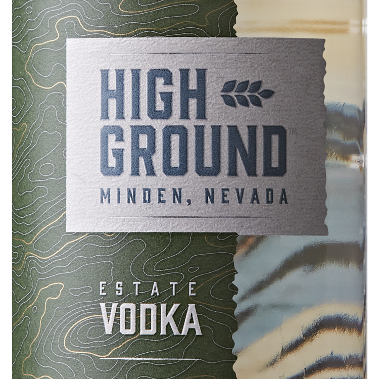 High Ground Vodka 80 - 750ML - Front Label