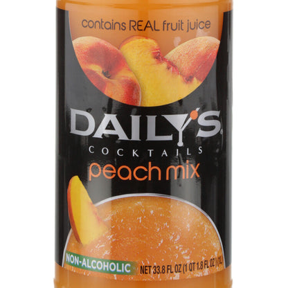 Daily's Peach Daiquiri Mix - 1.0L - Front Label