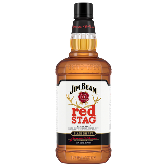 Jim Beam Red Stag Black Cherry Infused Straight Bourbon 65 - 1.75L - Front