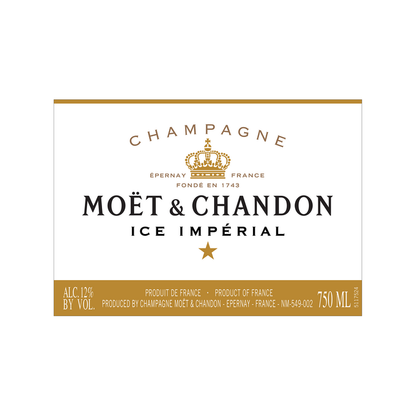 Moet & Chandon Champagne Demi Sec Ice Imperial - 750ML - Front Label