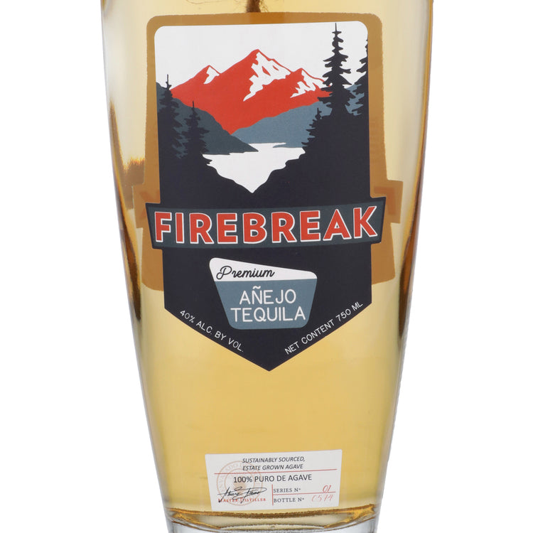 Firebreak Tequila Anejo Premium 80 - 750ML - Front Label