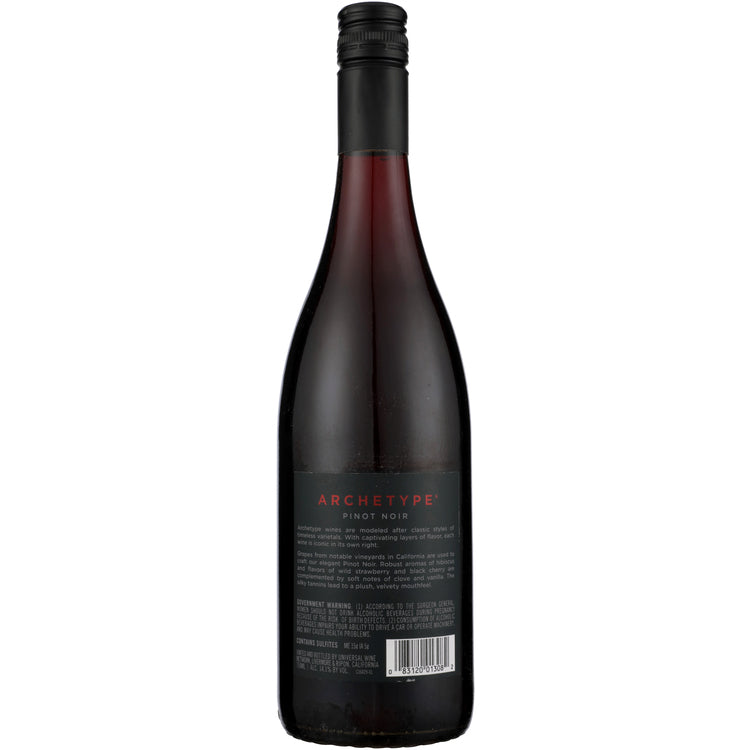 Archetype Pinot Noir California - 750ML - Back