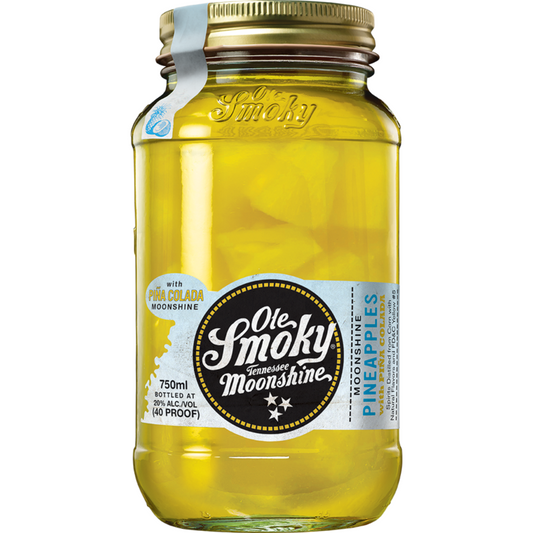 Ole Smoky Pineapples With Pina Colada Moonshine 40 - 750ML - Front
