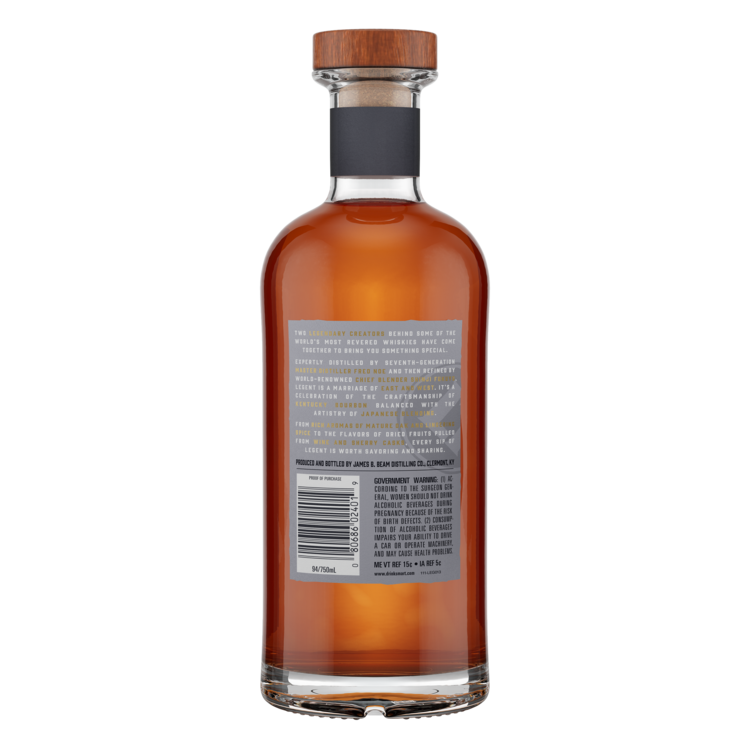 Legent Straight Bourbon Partially Finished In Wine & Sherry Casks 94 - 750ML - Back
