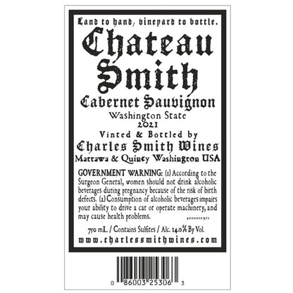 Charles Smith Wines Cabernet Sauvignon Chateau Smith Washington - 750ML