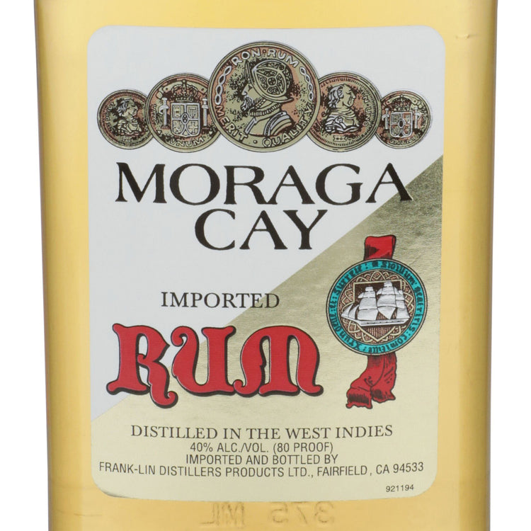 Moraga Cay Gold Rum 80 - 375ML - Front Label
