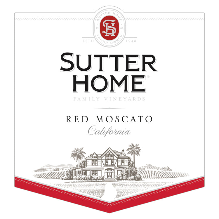 Sutter Home Red Moscato California - 1.5L - Front Label