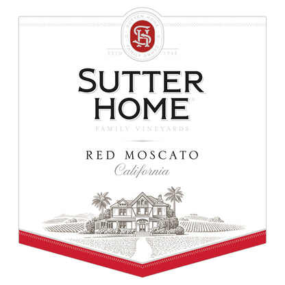 Sutter Home Red Moscato California - 1.5L - Front Label