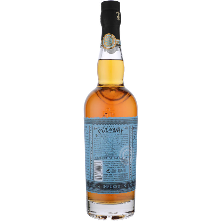 Planteray Coconut Flavored Rum Cut & Dry 80 - 700ML - Back