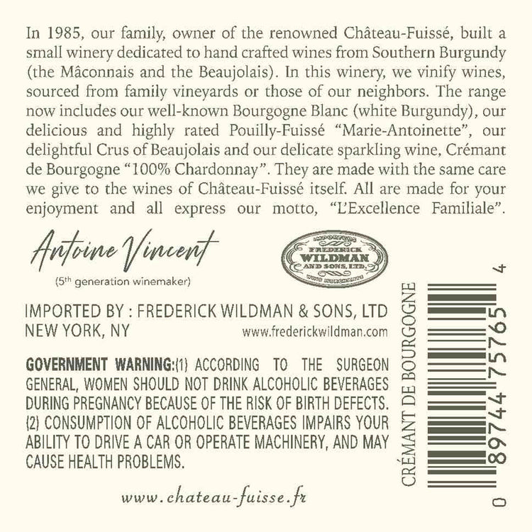 J.J. Vincent Cremant De Bourgogne Brut - 750ML