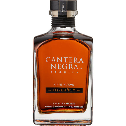 Cantera Negra Tequila Extra Anejo 80 - 750ML - Front
