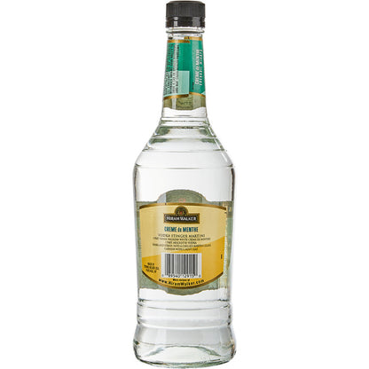 Hiram Walker Creme De Menthe White 30 - 750ML - Back