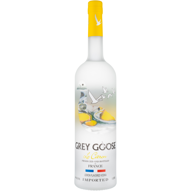 Grey Goose Citrus Flavored Vodka Le Citron 80 - 1.0L - Front