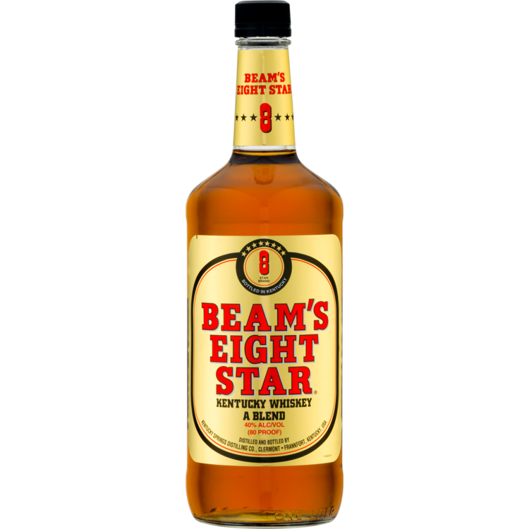 Beam's Eight Star Blended American Whiskey 80 - 1.0L - Front