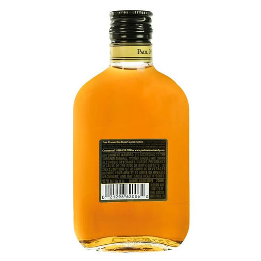 Paul Masson Red Berry Flavored Brandy Grande Amber 54 - 200ML - Back