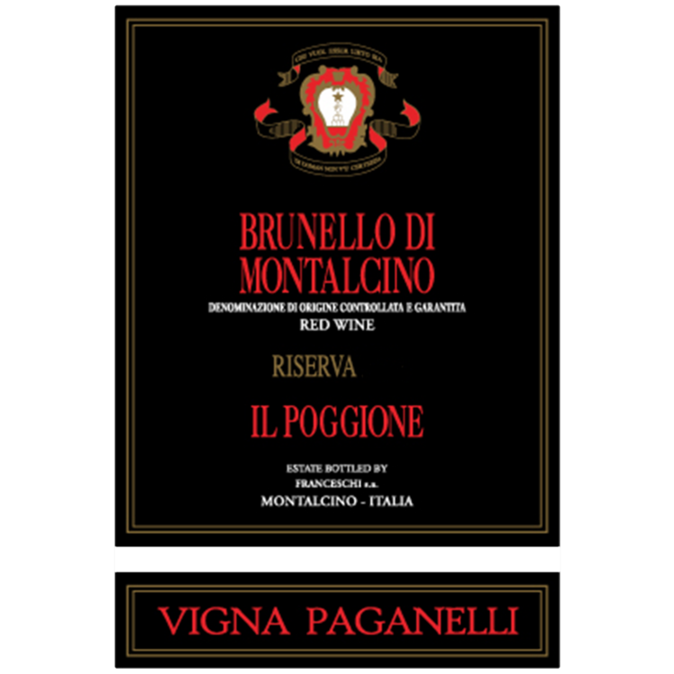 Il Poggione Brunello Di Montalcino Vigna Paganelli Riserva 2019 Wood B - 3.0L - Front Label