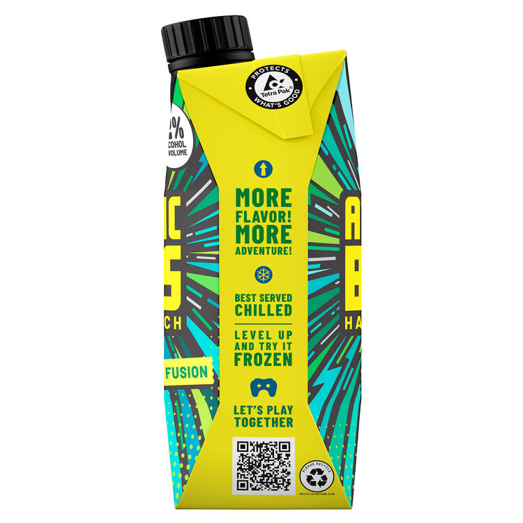 Atomic Boss Hard Punch Tropical Fusion Wine Based Cocktail - 500ML - Back