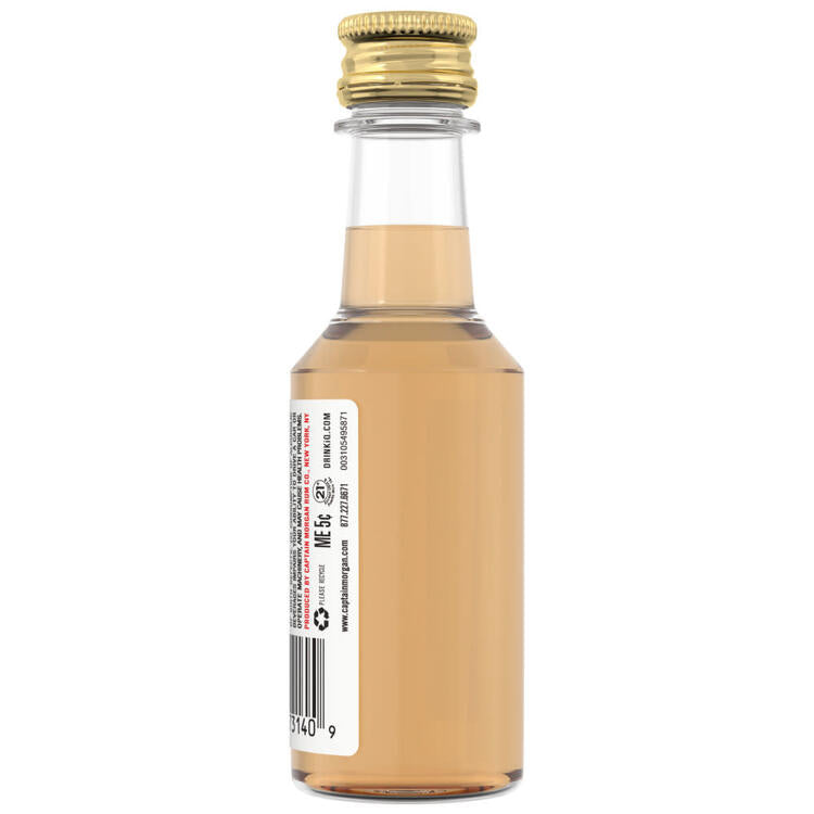 Captain Morgan Spiced Rum Original Real Madagascar Vanilla 70 - 50ML - Back