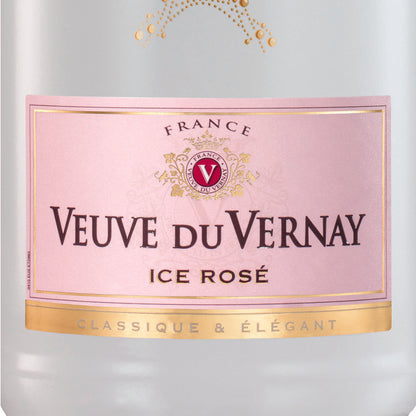Veuve Du Vernay Demi Sec Rose Ice France - 750ML - Front Label