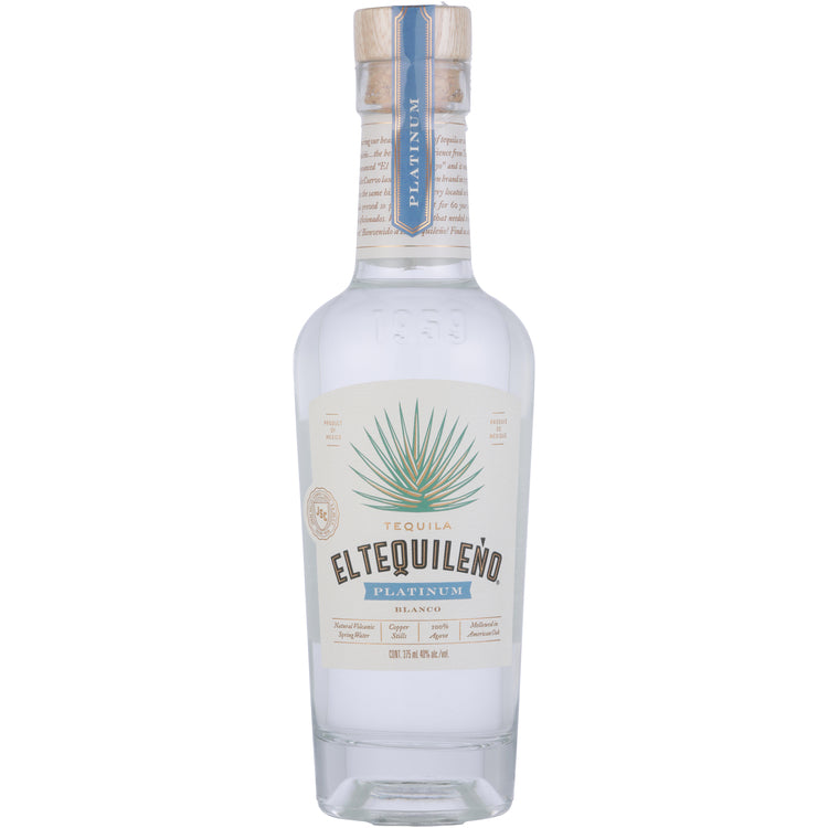 El Tequileno Tequila Platino Blanco 80 - 375ML - Front