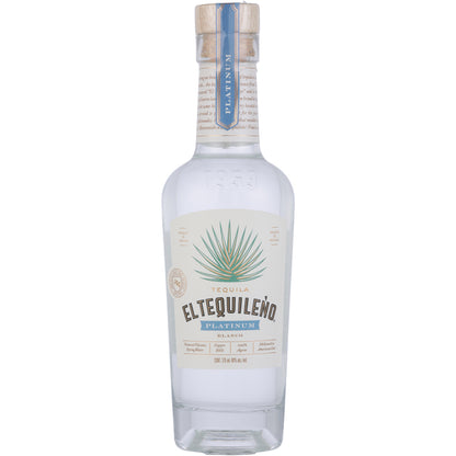 El Tequileno Tequila Platino Blanco 80 - 375ML - Front