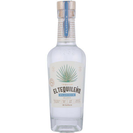 El Tequileno Tequila Platino Blanco 80 - 375ML - Front