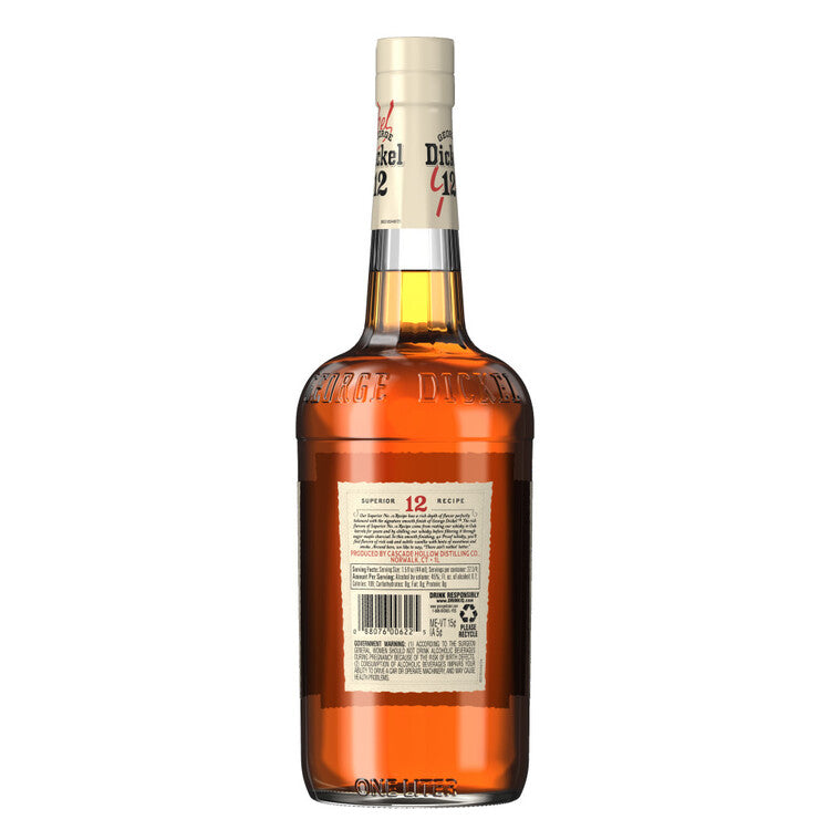 George Dickel Tennessee Whiskey Signature Recipe 90 - 1.0L - Back