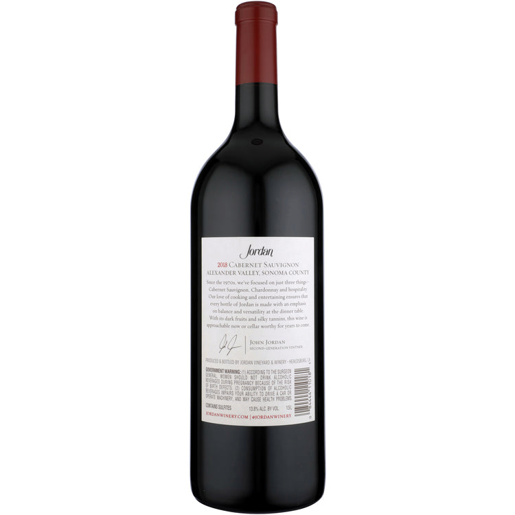 Jordan Cabernet Sauvignon Library Release Alexander Valley 2018 - 1.5L - Back