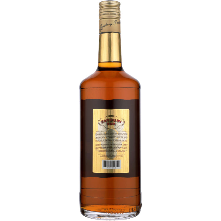 Tanduay Dark Rum 80 - 1.0L - Back