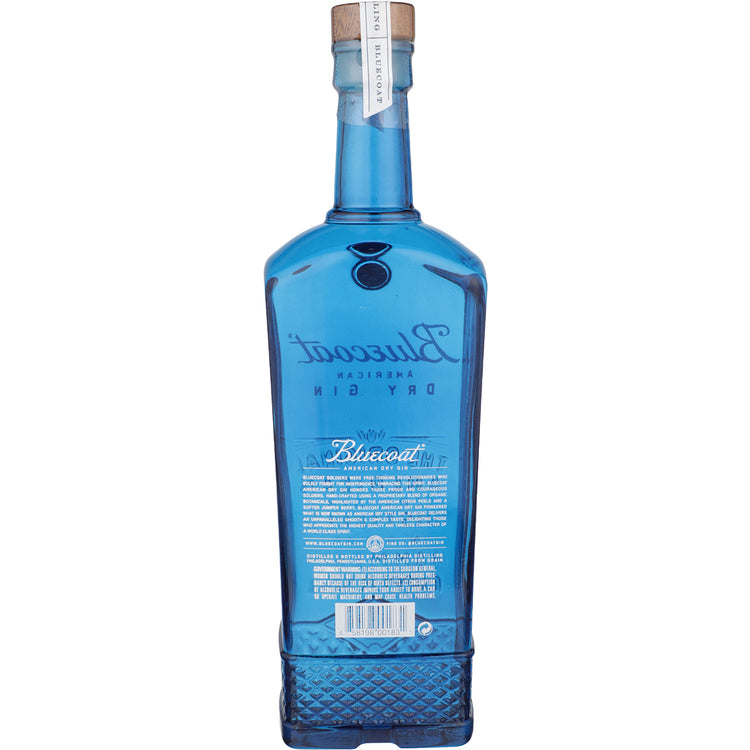Bluecoat American Dry Gin 94 - 1.0L - Back