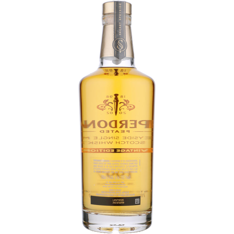 Caperdonich Single Malt Scotch Peated Secret Speyside 26 Yr 102 - 700ML - Back
