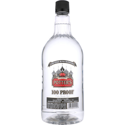 Potter's Vodka 100 - 1.75L - Front