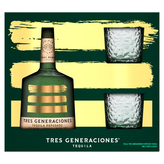 Tres Generaciones Tequila Reposado 2024 80 W/ 2 Glasses - 750ML