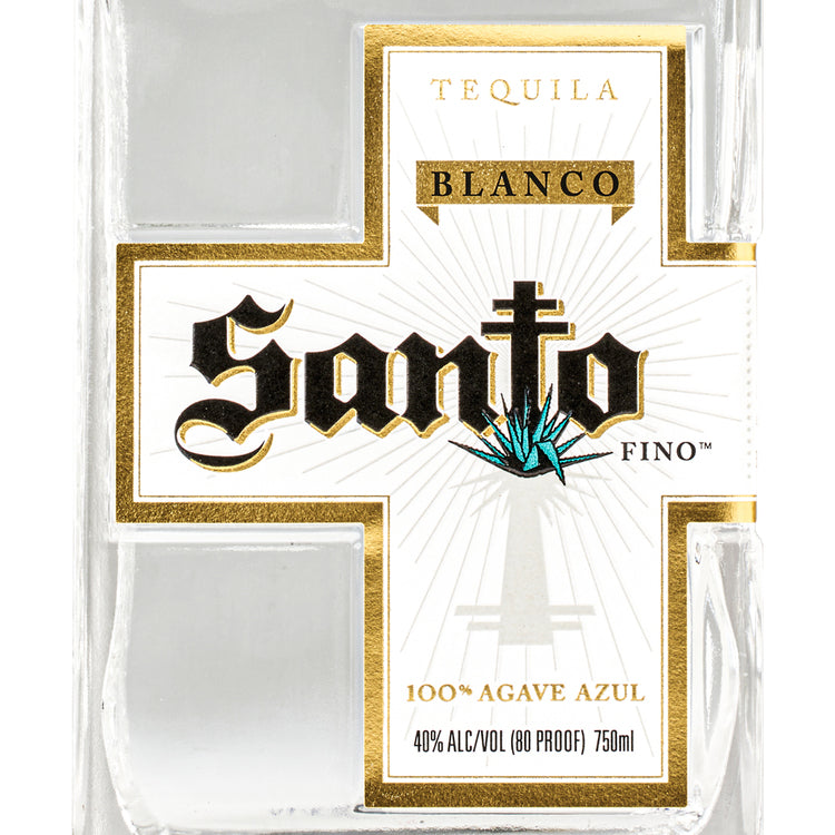 Santo Tequila Blanco Fino 80 - 750ML - Front Label