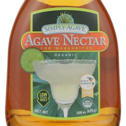 Simply Agave Light Agave Nectar Syrup - 500ML - Front Label