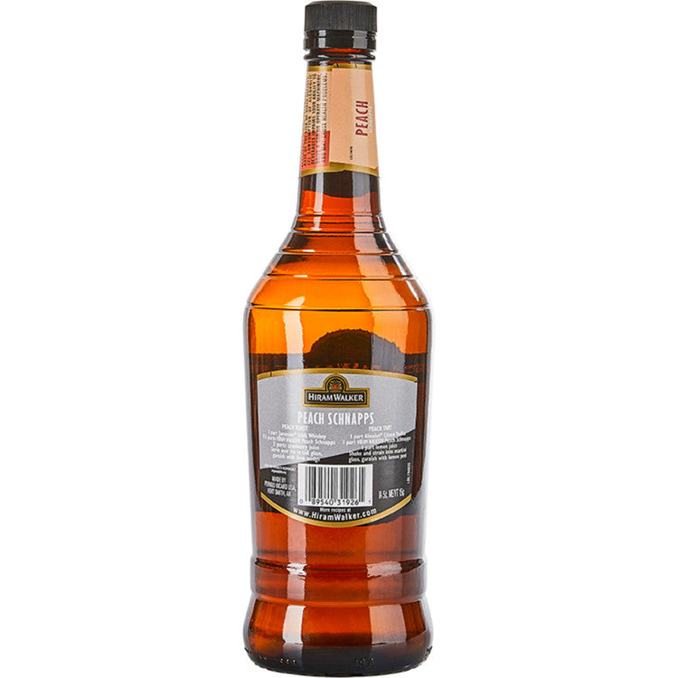 Hiram Walker Peach Schnapps 30 - 750ML - Back
