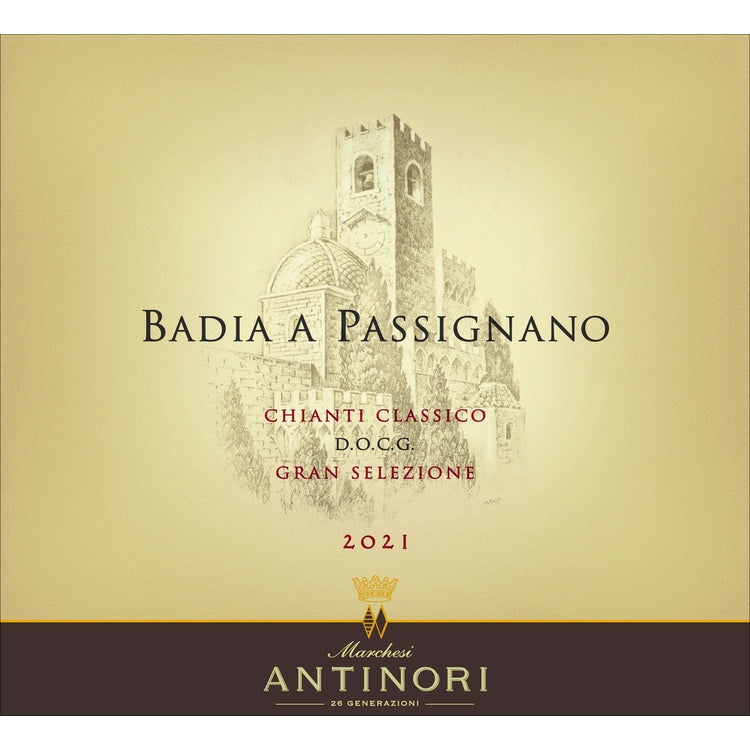 Antinori Badia A Passignano Chianti Classico Gran Selezione 2021 - 750ML