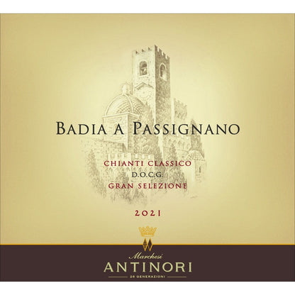 Antinori Badia A Passignano Chianti Classico Gran Selezione 2021 - 750ML