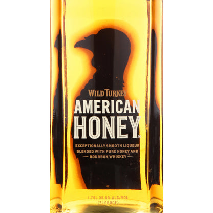 Wild Turkey Honey Whiskey Liqueur American Honey 71 - 1.75L - Front Label