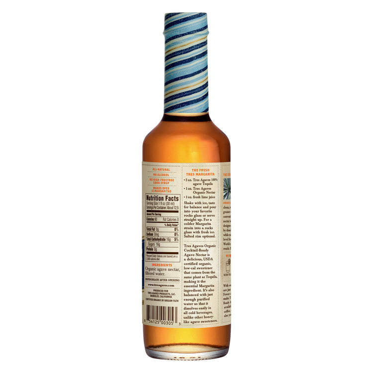 Tres Agaves Agave Nectar - 375ML - Back