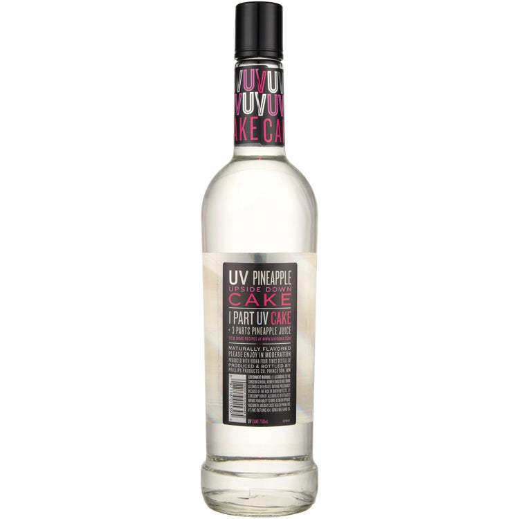 Uv Cake Flavored Vodka 60 - 750ML - Back