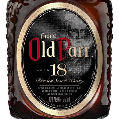 Old Parr Blended Scotch Deluxe 18 Yr 80 - 750ML - Front Label