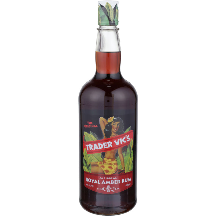 Trader Vic's Dark Rum Royal Amber 80 - 1.0L - Front
